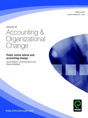 cover image of Journal of Accounting & Organizational Change, Volume 4, Issue 3